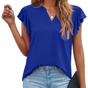 NWT royal blue v-neck top